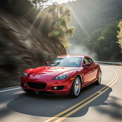 Action Shot: Mazda RX-8 Driving Fast