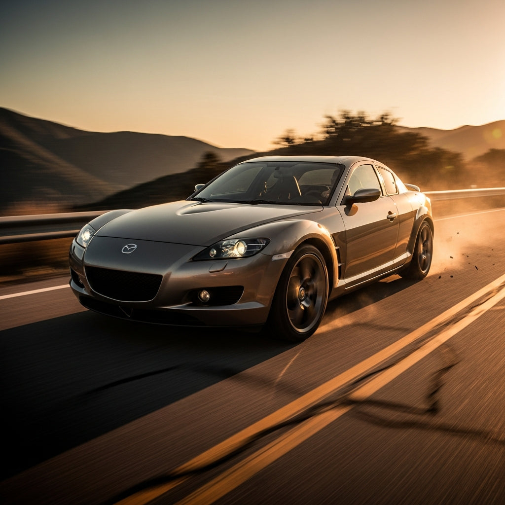 Action Shot: Mazda RX-8 Driving Fast