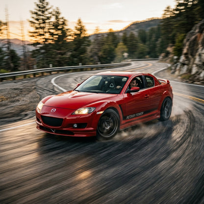Action Shot: Mazda RX-8 Driving Fast