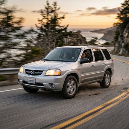 Action Shot: Mazda Tribute Driving Fast