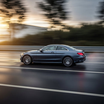 Action Shot: Mercedes-Benz C-Class, E-Class, CL-Class, SL-Class, GL-Class Driving Fast