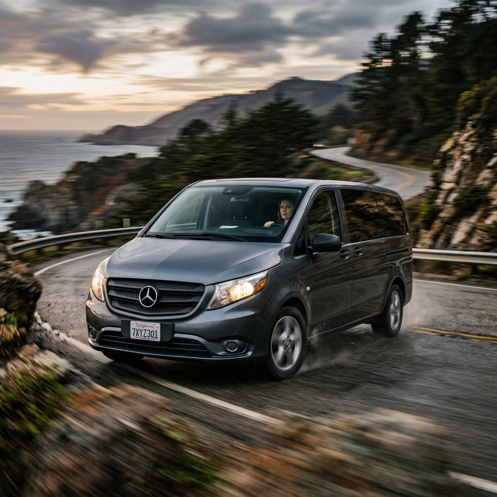 Action Shot: Mercedes-Benz Metris Driving Fast