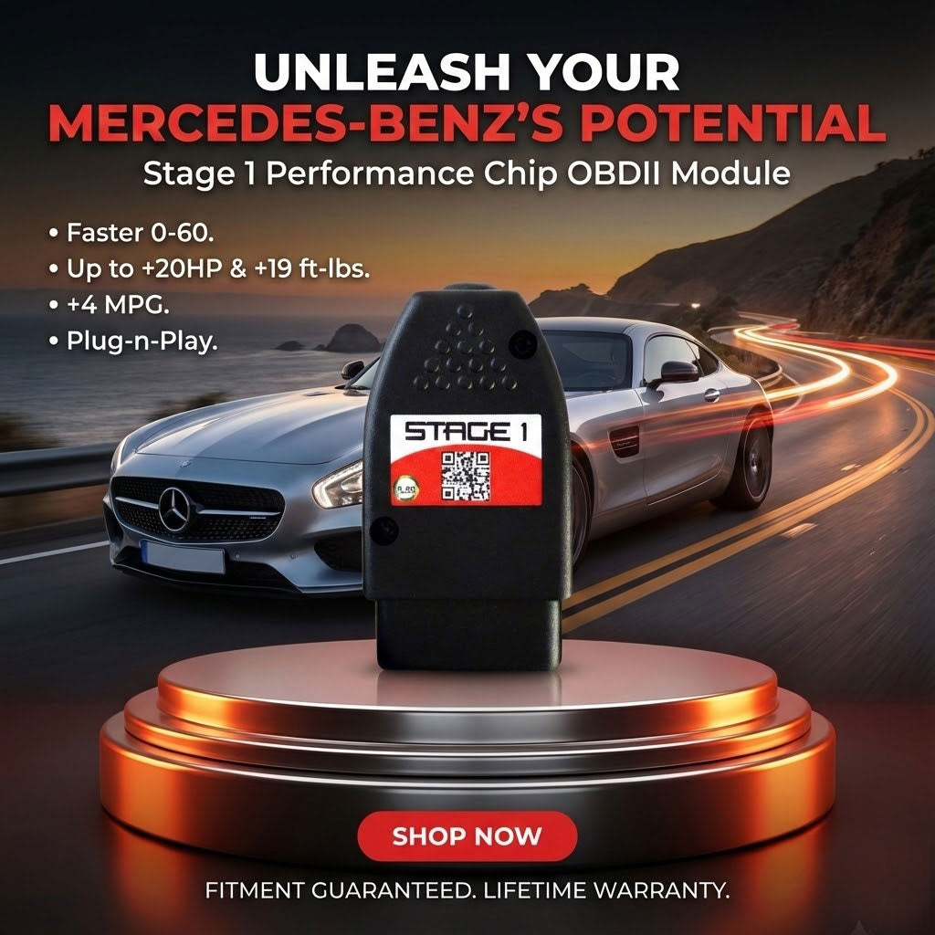 Stage 1 Performance Chip for Mercedes Benz - Boost HP & Torque | OBD2 Plug & Play Module
