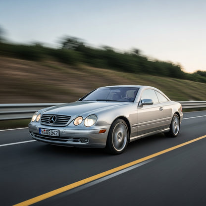 Action Shot: Mercedes Benz CL-Class Driving Fast