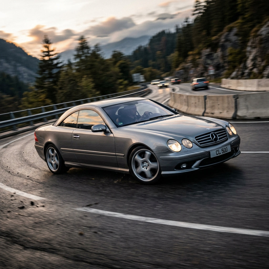 Action Shot: Mercedes Benz CL-Class,S-Class Driving Fast