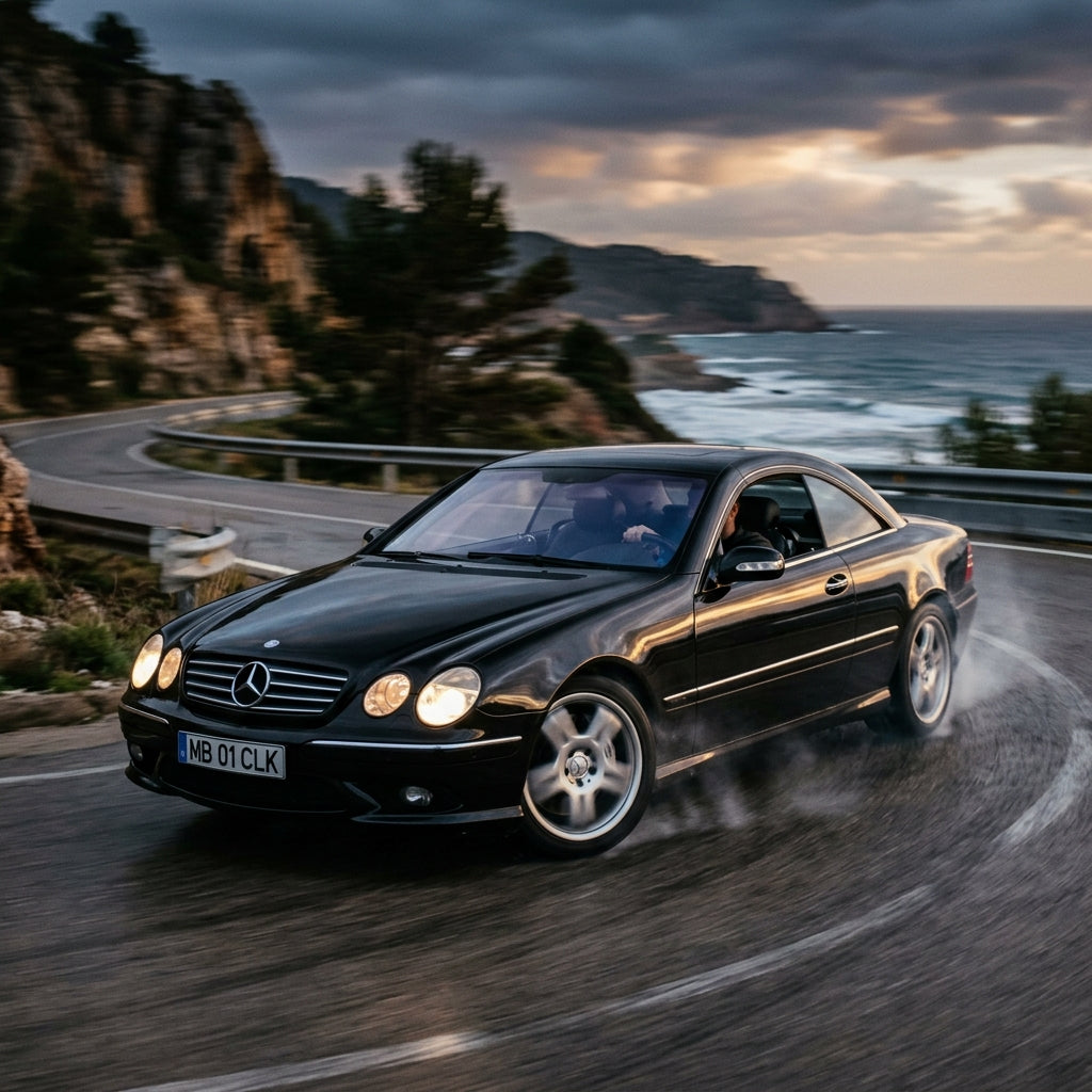 Action Shot: Mercedes Benz CL-Class,S-Class,SL-Class,G-Class,CLK-Class,Maybach S-Class Driving Fast