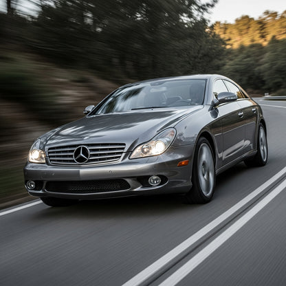 Action Shot: Mercedes Benz CLS-Class Driving Fast