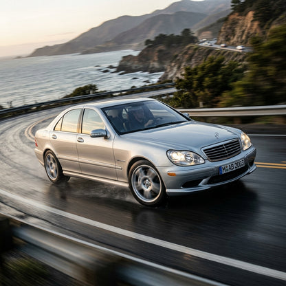 Action Shot: Mercedes Benz E-Class,CLS-Class,CL-Class,S-Class,SL-Class,G-Class Driving Fast