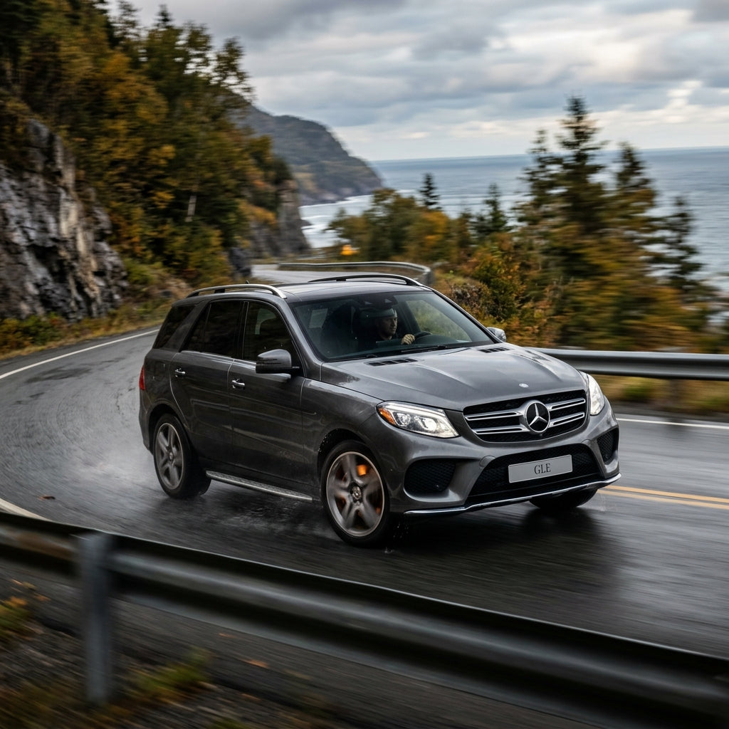 Action Shot: Mercedes Benz E-Class,GLE-Class Driving Fast