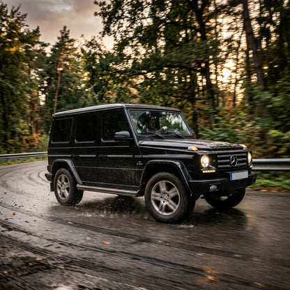 Action Shot: Mercedes Benz G-Class Driving Fast