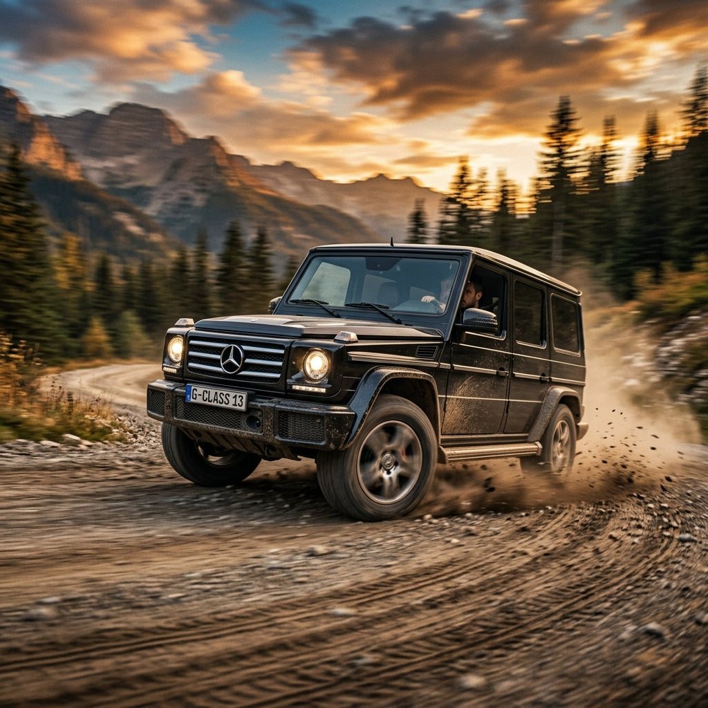 Action Shot: Mercedes Benz G-Class Driving Fast