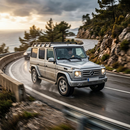 Action Shot: Mercedes Benz G-Class Driving Fast