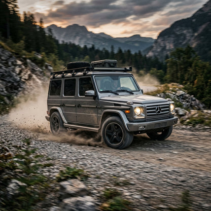 Action Shot: Mercedes Benz G-Class Driving Fast