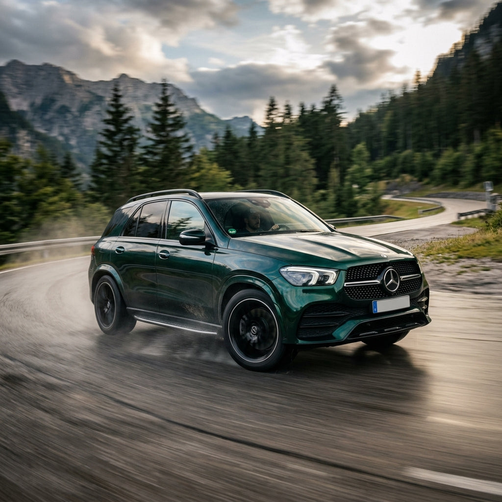 Action Shot: Mercedes Benz GLE-Class,GLS-Class Driving Fast