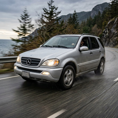 Action Shot: Mercedes Benz M-Class Driving Fast