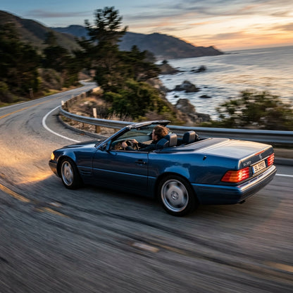 Action Shot: Mercedes Benz SL-Class Driving Fast