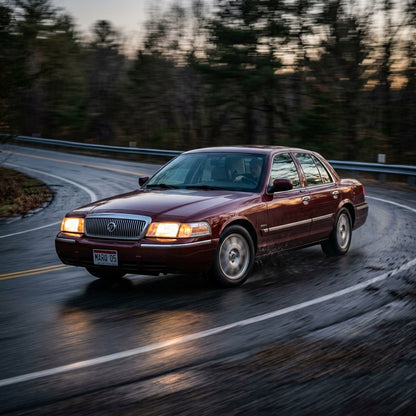 Action Shot: Mercury Grand Marquis Driving Fast