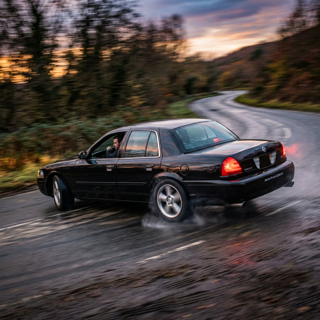 Action Shot: Mercury Marauder Driving Fast