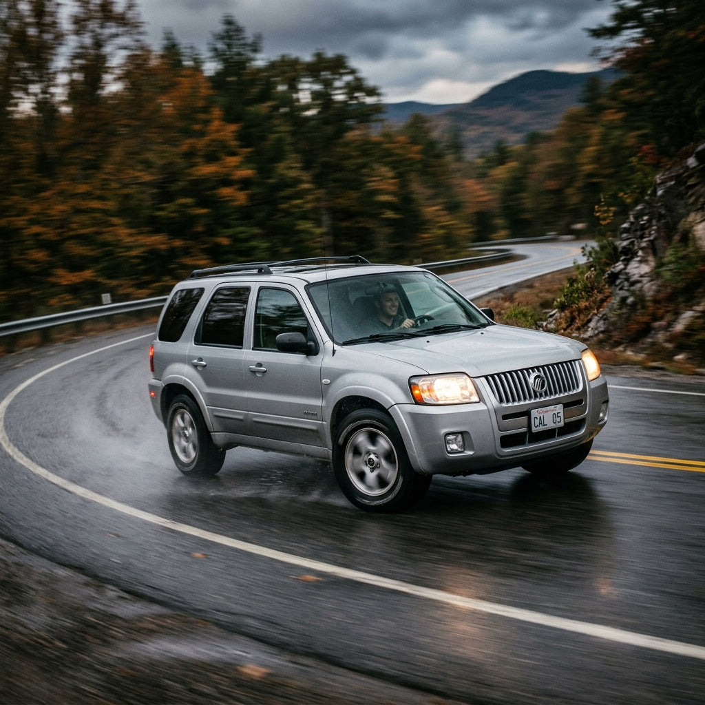 Action Shot: Mercury Mariner Driving Fast
