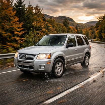 Action Shot: Mercury Mariner Driving Fast