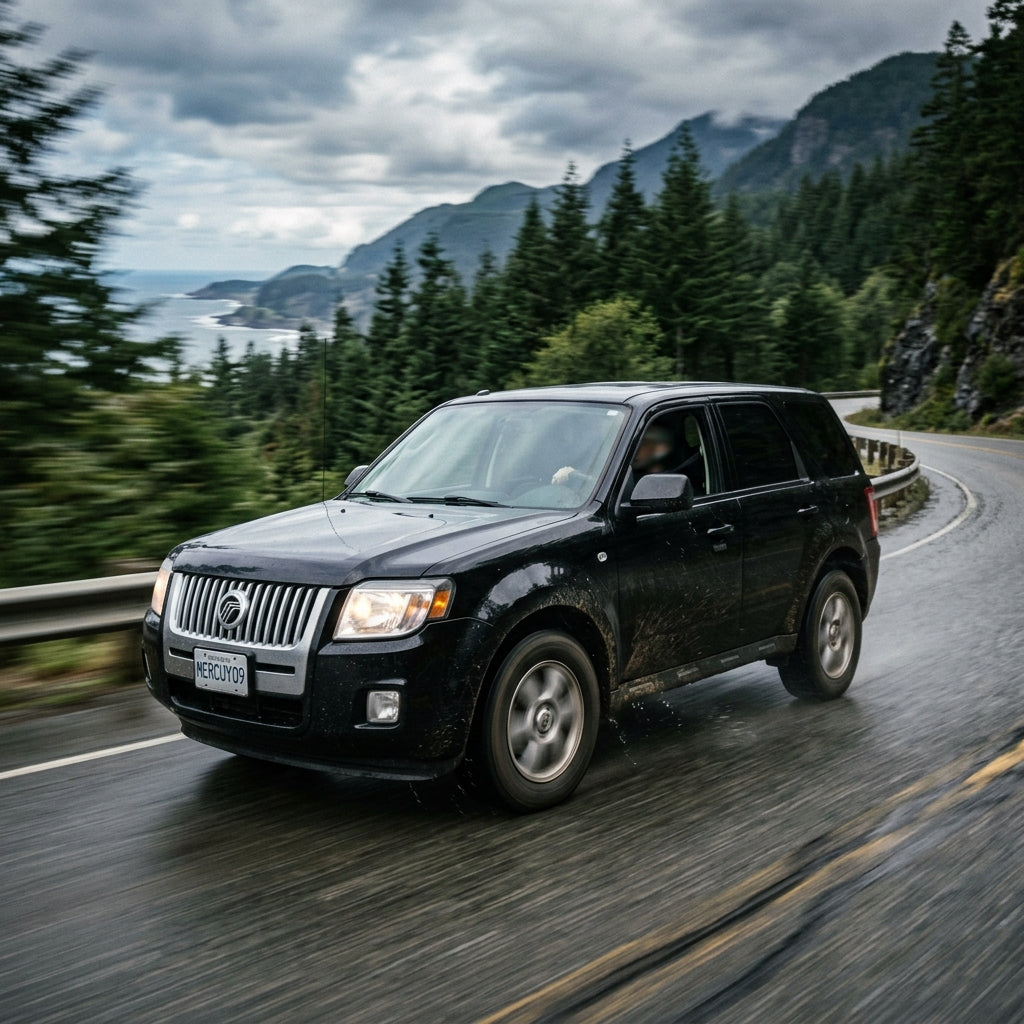 Action Shot: Mercury Mariner Driving Fast