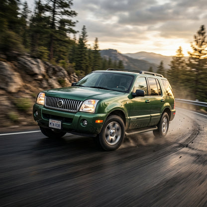 Action Shot: Mercury Mountaineer Driving Fast