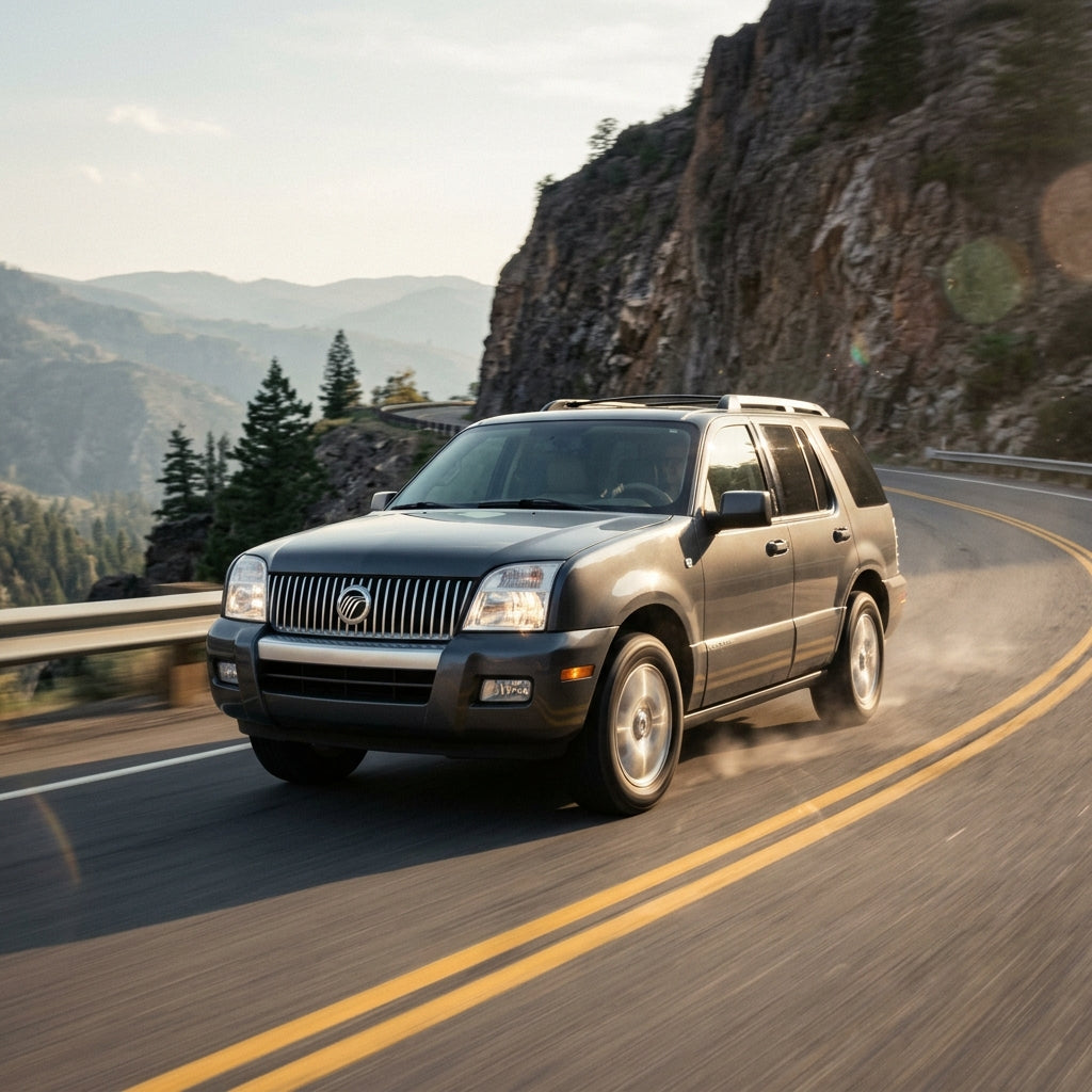 Action Shot: Mercury Mountaineer Driving Fast