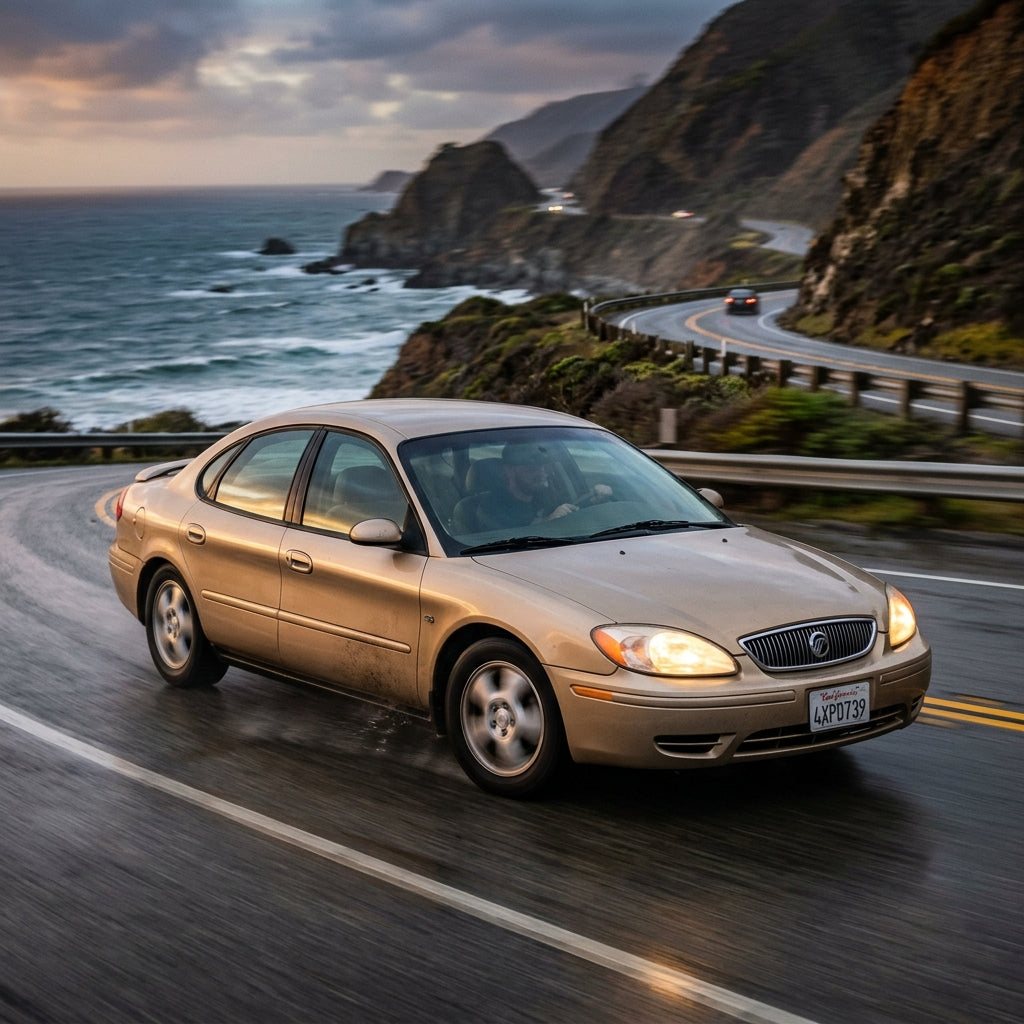 Action Shot: Mercury Sable Driving Fast