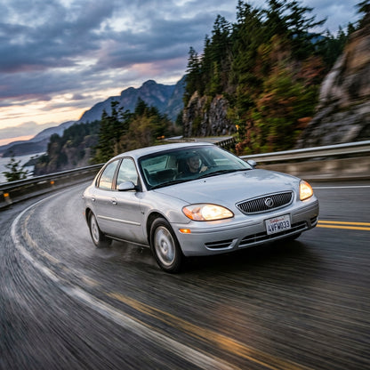 Action Shot: Mercury Sable Driving Fast