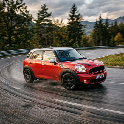 Action Shot: Mini Cooper Countryman Driving Fast