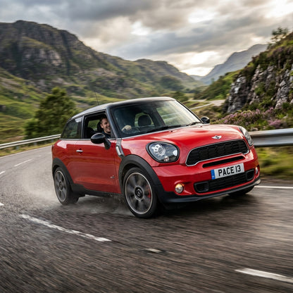 Action Shot: Mini Cooper Paceman Driving Fast