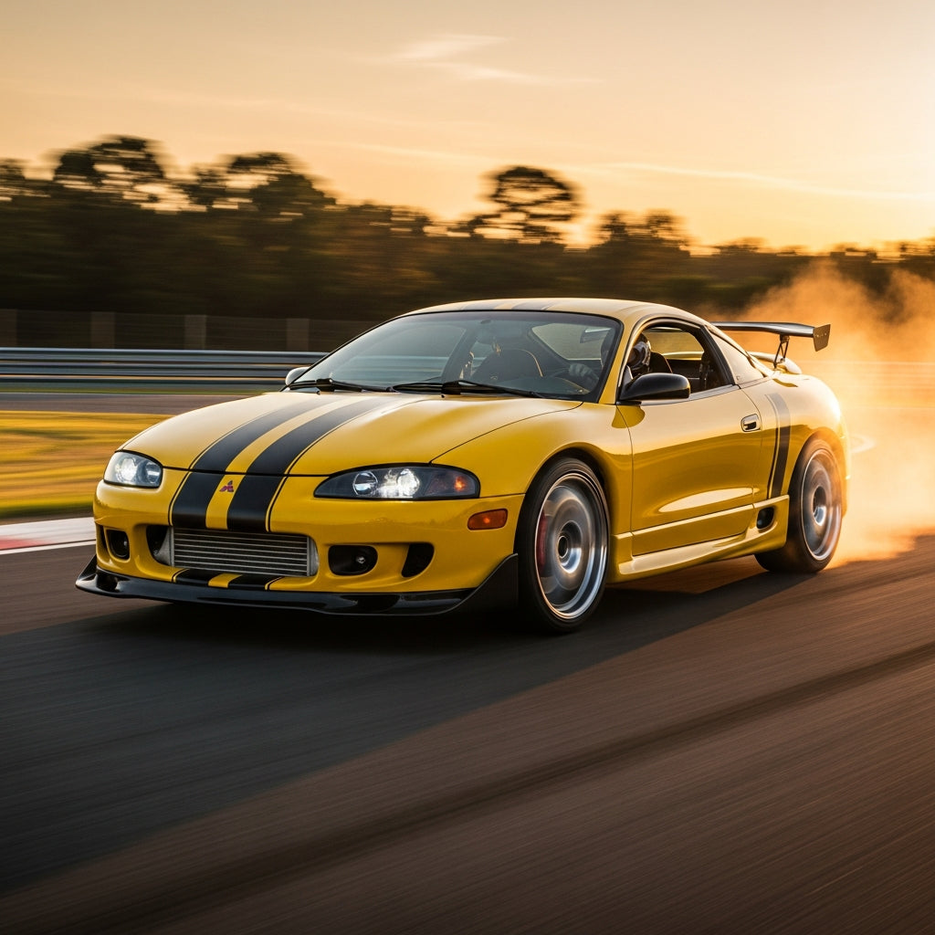 Action Shot: Mitsubishi Eclipse Driving Fast