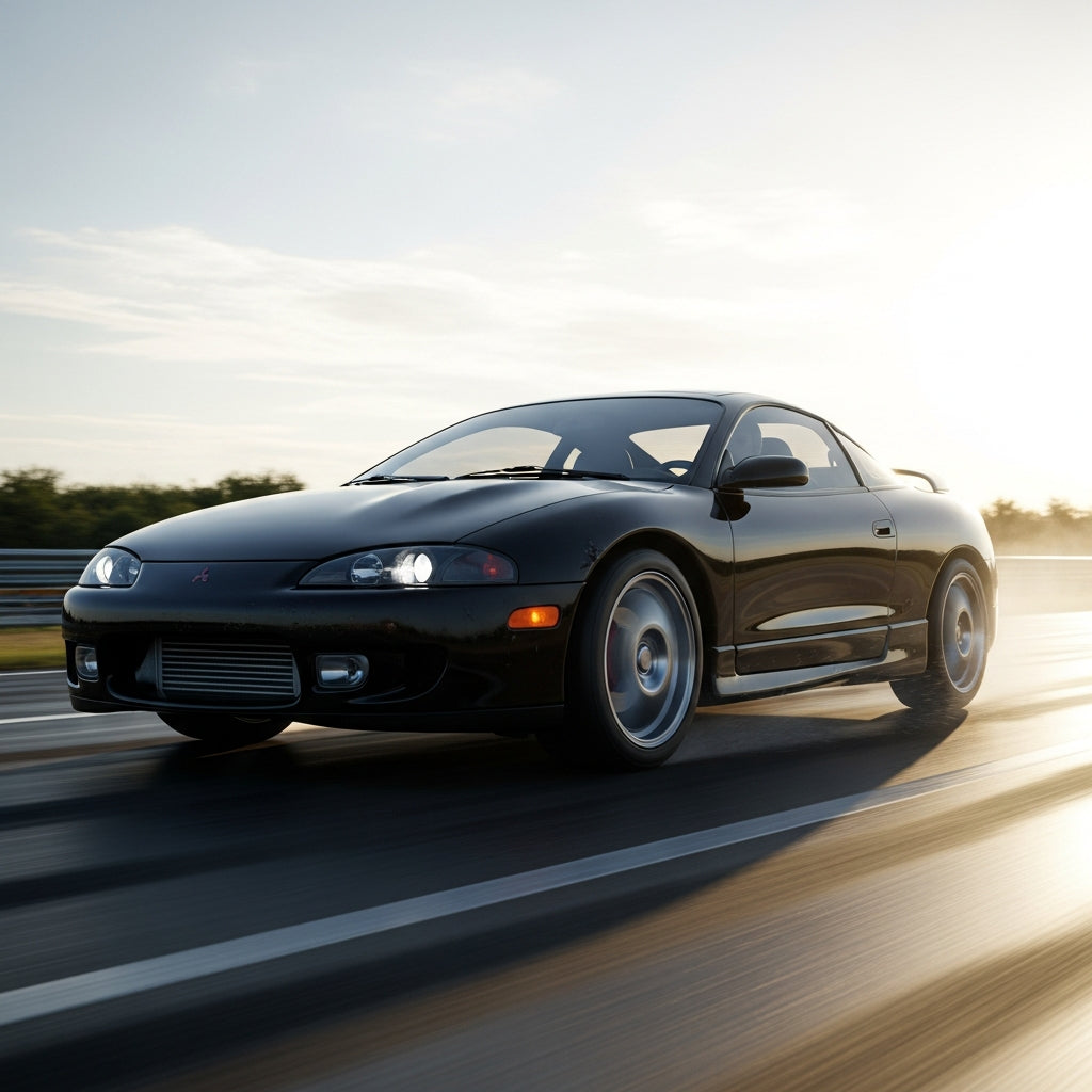 Action Shot: Mitsubishi Eclipse Driving Fast