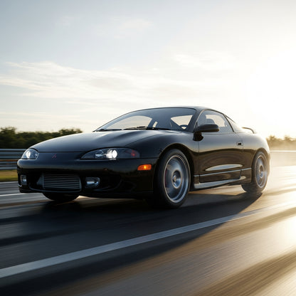 Action Shot: Mitsubishi Eclipse Driving Fast