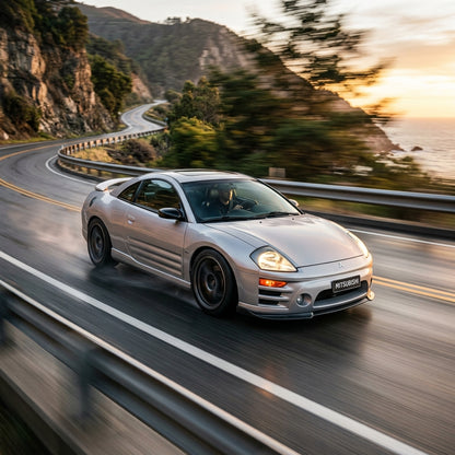 Action Shot: Mitsubishi Eclipse Driving Fast
