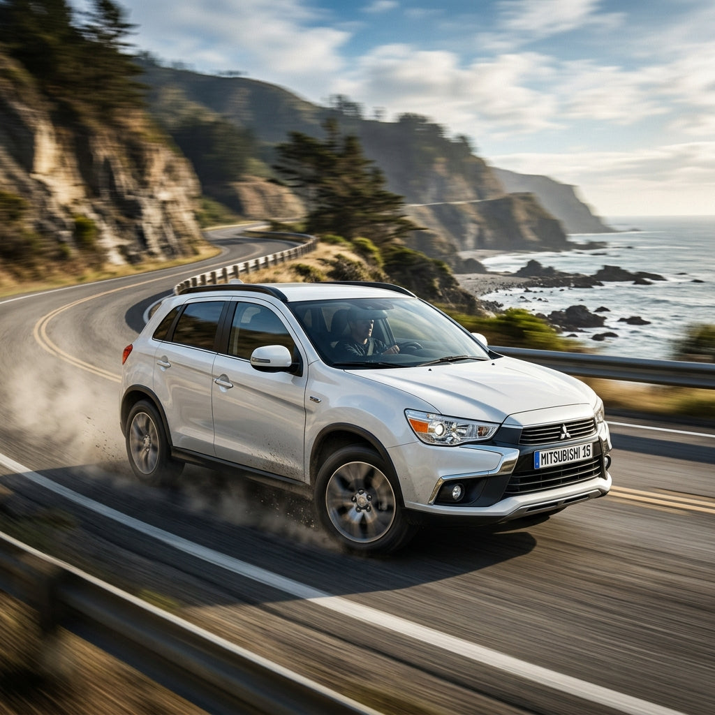 Action Shot: Mitsubishi Outlander Sport Driving Fast