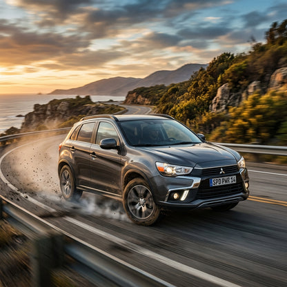 Action Shot: Mitsubishi Outlander Sport Driving Fast