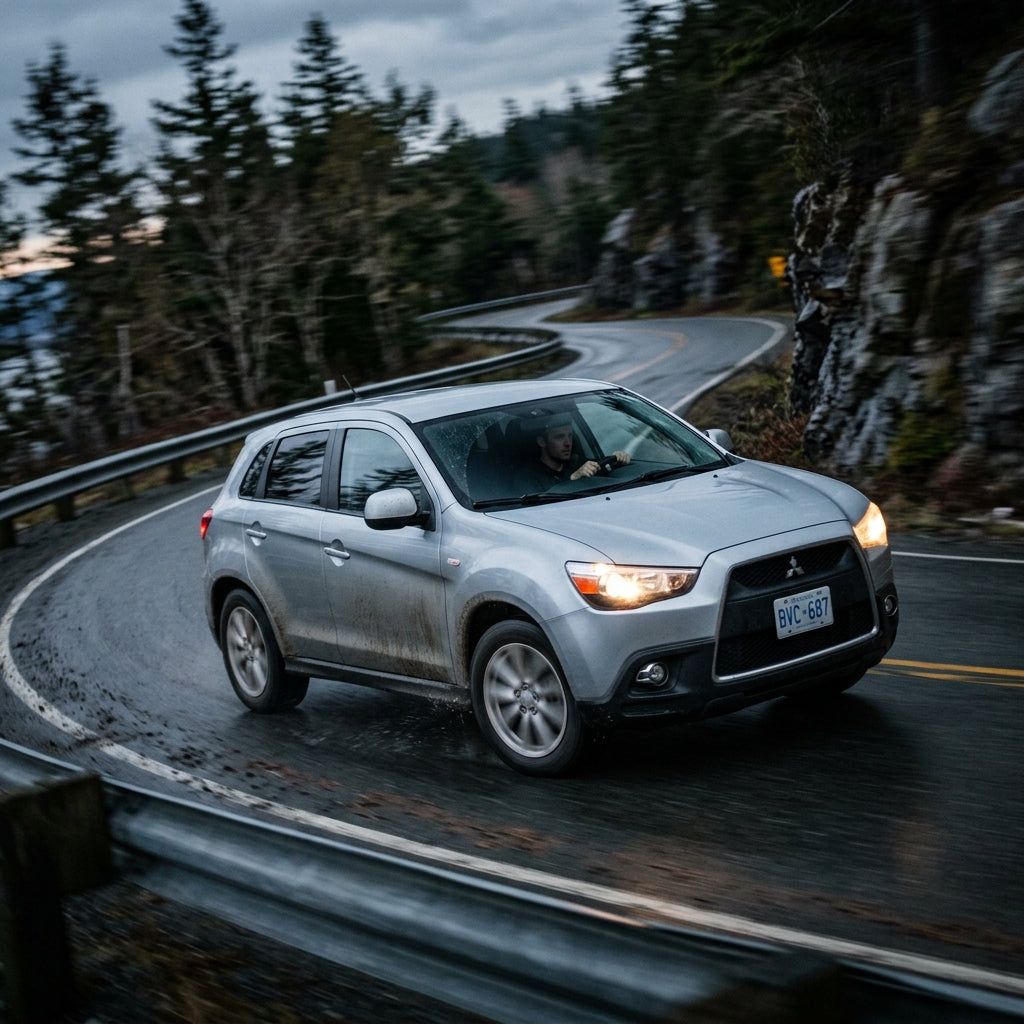 Action Shot: Mitsubishi RVR Driving Fast