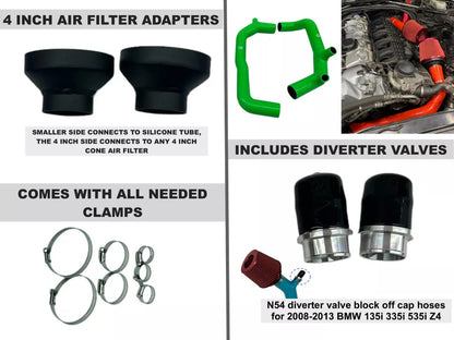 Cold Air Intake for BMW 135i 335i E90 E92 E93 E87 (2006-2013) 3.0L N54 Turbo Engine