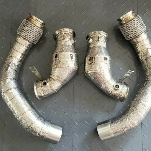 Catless Downpipes For BMW M5 (2018-2022) F90 F91, F92, F93 With Twin Turbo 4.4L V8 Engine