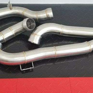 Decated Stainless Downpipes For Mercedes Benz GT/S M178 C190 AMG with 4.0L Engine Default Title