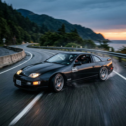 Action Shot: Nissan 300ZX Driving Fast