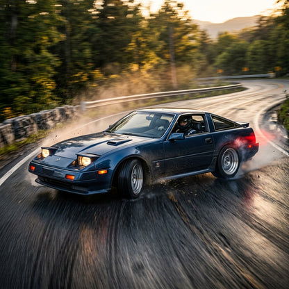 Action Shot: Nissan 300ZX Driving Fast