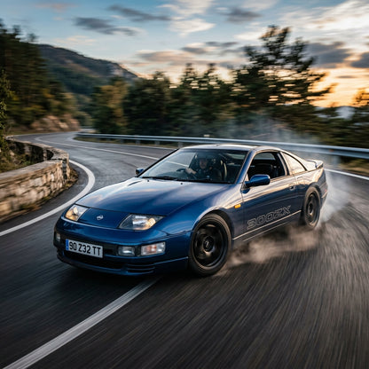 Action Shot: Nissan 300ZX Driving Fast