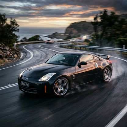 Action Shot: Nissan 350Z Driving Fast