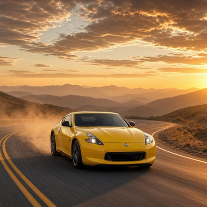 Stage 2 AI Performance Chip Module OBD2 for Nissan – Adaptive Power & Fuel Efficiency - Nissan 370Z driving fast