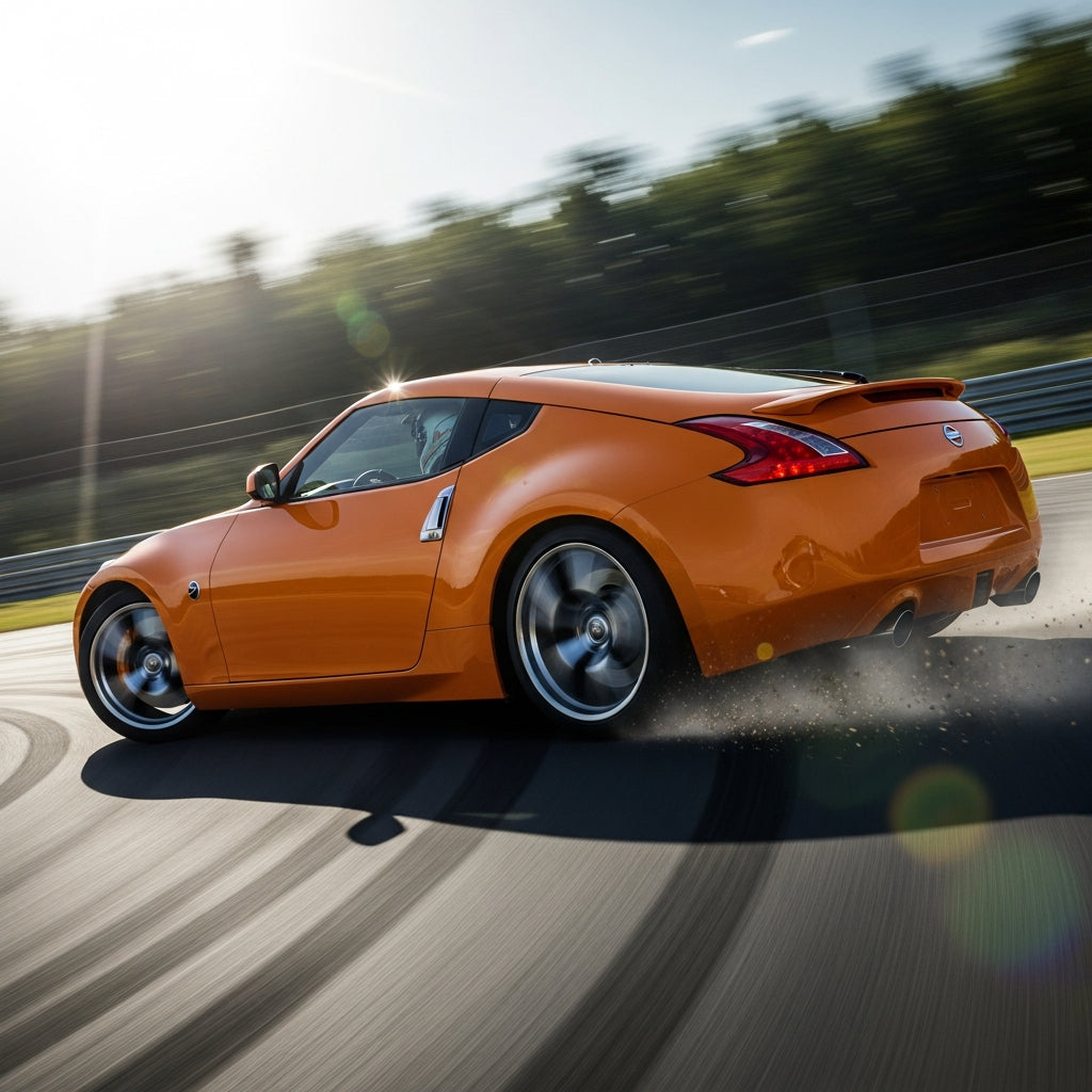 Action Shot: Nissan 370Z Driving Fast
