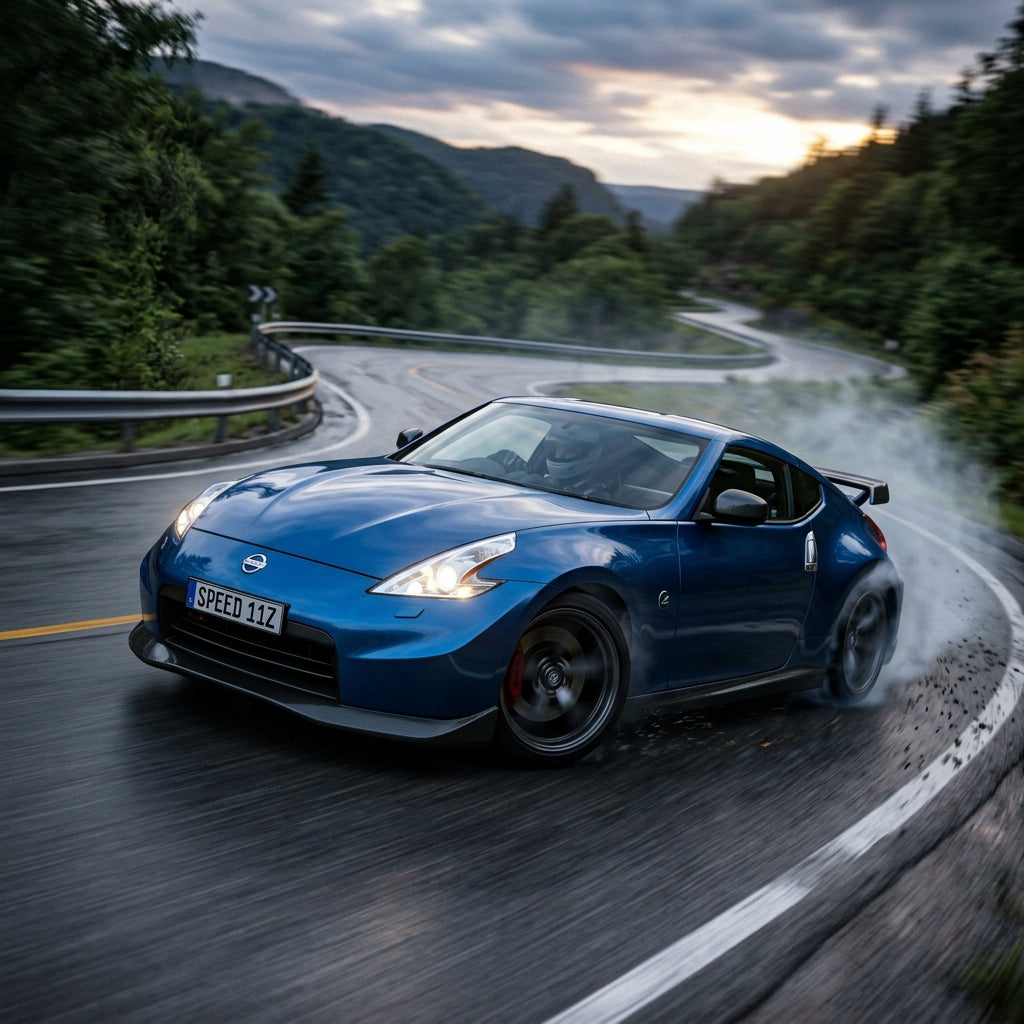 Action Shot: Nissan 370Z Driving Fast