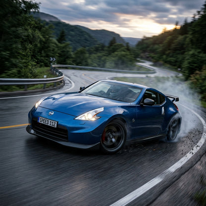 Action Shot: Nissan 370Z Driving Fast