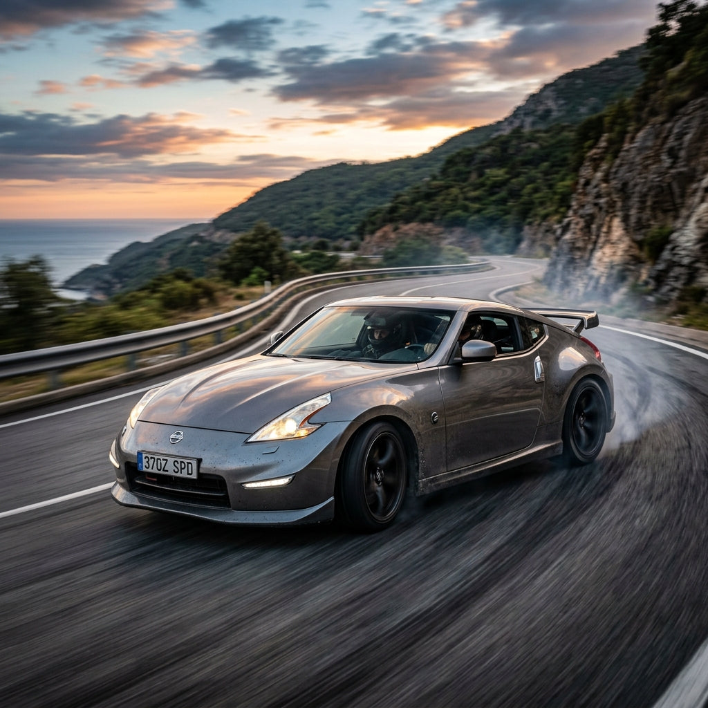 Action Shot: Nissan 370Z Driving Fast